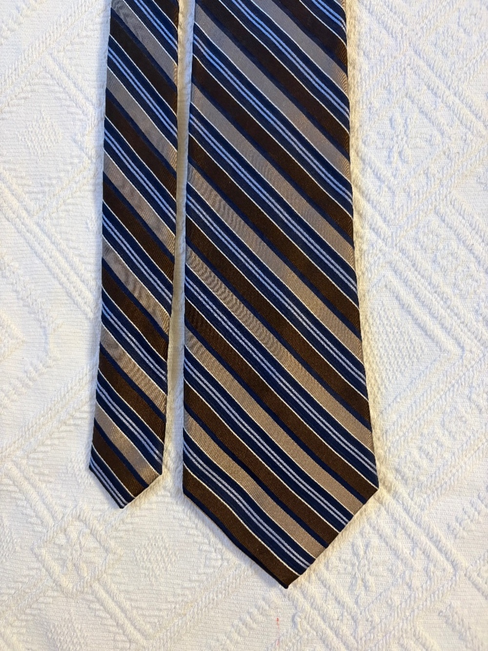 Jones New York 100% Silk Striped Tie